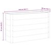 vidaXL Plantenbak verhoogd 150x50x91 cm HKC grijs