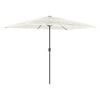 vidaXL Parasol met stalen paal 300x200x250 cm wit