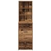 vidaXL Highboard met lade Oud hout 40 x 41 x 135 cm Bewerkt hout