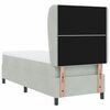 vidaXL Boxspringbed met matras Lichtgrijs 200 x 80 cm Polyester