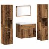 vidaXL Opslagset Wandgemonteerd 4 pcs Bewerkt hout