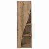 vidaXL Hoekkast Artisan Eiken 32x32x102cm Bewerkt hout