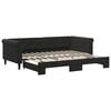 vidaXL Slaapbank met onderschuifbed 90x200 cm fluweel zwart