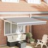 vidaXL Markies Lichtgrijs 3 x 2,5 m Polyester en metaal