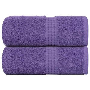vidaXL Washandjes FROGN 2 st 30x30 cm 360 g/m&sup2; paars