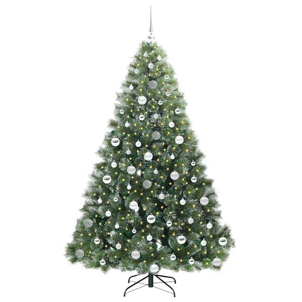 vidaXL Kunstkerstboom met 300 LED met standaard Groen 180 cm PE en PVC
