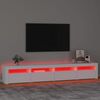 vidaXL Tv-meubel met LED-verlichting 240x35x40 cm wit