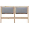 vidaXL Hoofdbord Anders Bruin 160 cm Massief grenenhout
