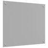 vidaXL Keuken Achterwand 2 pcs Lichtgrijs 70 x 60 cm gehard glas