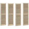 vidaXL Kastdeur 4 st Naturel 140,5 x 39,5 cm Massief grenenhout