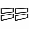 vidaXL Wandschappen kubus 4 st 100x15x30 cm bewerkt hout zwart