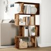 vidaXL Kamerscherm / boekenkast 4-laags 70x24x129 cm hout oud hout