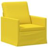 vidaXL Enkele sofa Lichtgeel 70 x 81 x 82 cm Stof