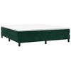 vidaXL Boxspring bed 160x200 cm fluweel donkergroen