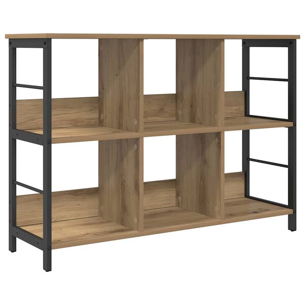 vidaXL Boekenkast Artisan Eiken 102 x 32 x 72,5 cm Bewerkt hout