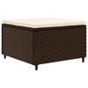 vidaXL 8-delige Loungeset met kussens poly rattan bruin