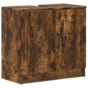 vidaXL Badkamer wastafelkast UTRECHT Gerookt eiken 59,5 x 31,5 x 59 cm