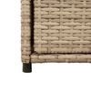 vidaXL Tuinkast 55x55x111 cm poly rattan beige