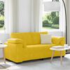 vidaXL Loveseat Sofa Geel 140 cm Fluweel