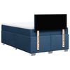 vidaXL Boxspring met matras stof blauw 120x200 cm