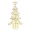 vidaXL Kerstboom met 160 LED Warmwit 151 cm PET