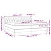 vidaXL Boxspring met matras fluweel zwart 200x200 cm