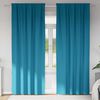 vidaXL Zwart-out Gordijnen met Ringen 2 pcs Turquoise 225 x 140 cm