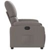 vidaXL Fauteuil verstelbaar stof taupe