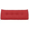 vidaXL Rugkussen Rood 120 x 24 x 50 cm Stof