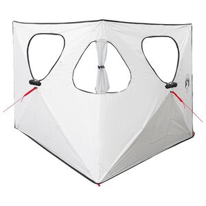 vidaXL Jacht Tent 145 x 145 x 150 cm Wit Blackout Polyester en staal