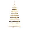 vidaXL Kerstboom met 30 LED Naturel 90 cm massief essenhout