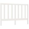 vidaXL Hoofdbord 166x4x100 cm massief grenenhout wit