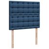 vidaXL Boxspring met matras stof blauw 120x190 cm