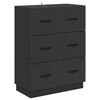 vidaXL Ladenkast Zwart 66 x 34,5 x 87 cm Bewerkt hout