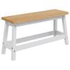 VidaXL Eetbank EKAI Wit 91,5 x 29 x 45,5 cm Massief grenenhout