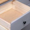 vidaXL Dressoir Panama Range 135x40x80 cm massief grenenhout grijs