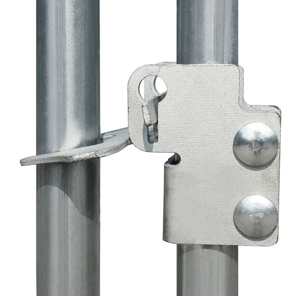 vidaXL Buitenhok voor kippen 2x2x1,92 m gegalvaniseerd staal