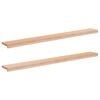 vidaXL Raamkozijnen 2 st Naturel 140 x 20 x 2 cm Massief beukenhout
