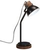 vidaXL Bureaulamp 25 W E27 18x18x60 cm zwart