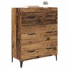 vidaXL Dressoir Oud hout 69,5 x 34 x 90 cm Gemonteerd hout en ijzer