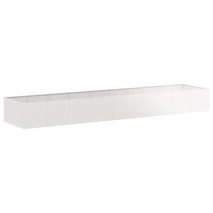 vidaXL Plantenbak 360x80x40 cm roestvrij staal