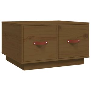 vidaXL Salontafel 60x53x35 cm massief grenenhout honingbruin