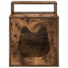 vidaXL Kattenhuis Gerookt eiken 42,5 x 40 x 53,5 cm Bewerkt hout