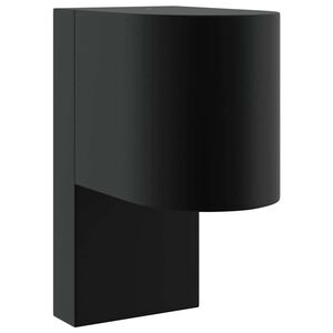 vidaXL Buiten Wandlamp Zwart 12 x 7 x 15 cm Roestvrij staal