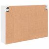 vidaXL Spiegelkast Wandgemonteerd Wit 80 x 17 x 55 cm Bewerkt hout