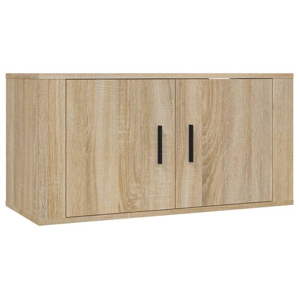 vidaXL Tv-wandmeubels 3 st 80x34,5x40 cm sonoma eikenkleurig