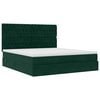 vidaXL Ottoman bed met matrassen en LED's 160x200cm fluweel