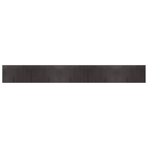 vidaXL Vloerkleed rechthoekig 60x500 cm bamboe donkerbruin