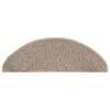 vidaXL Trapmatten 15 st 65x21x4 cm Bruin Halfrond Groot
