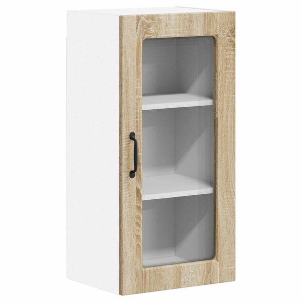 vidaXL Keukenkast Lucca Sonoma Eiken 40 x 31 x 80 cm Bewerkt hout